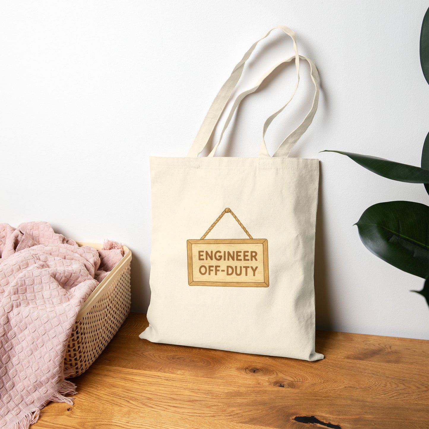 Engineer Off-Duty Cotton Canvas Tote Bag