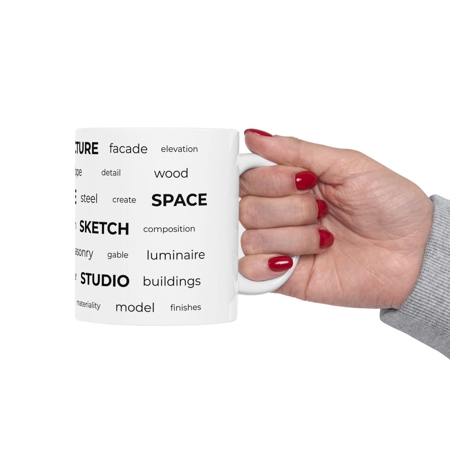 Architect Engineer Word Cloud Mug
