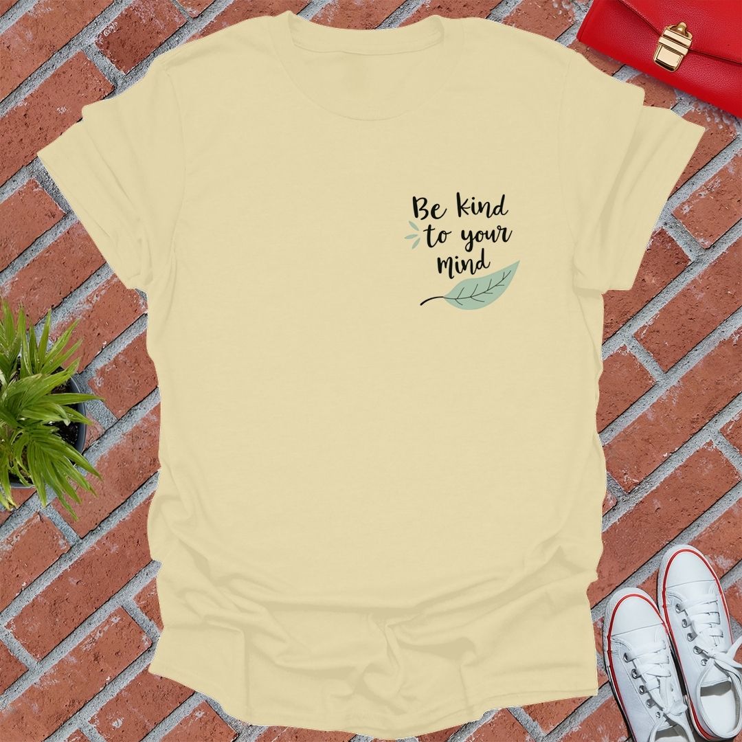 Be Kind To Your Mind Leaf Pocket T-Shirt
