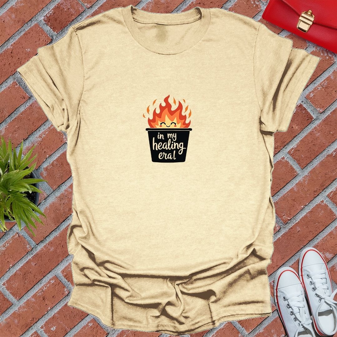 In My Healing Era Trash Bin Fire T-Shirt