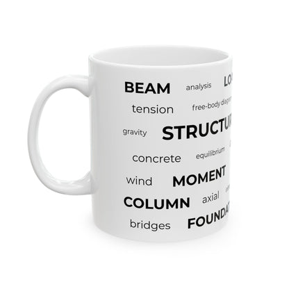 Structural Engineer Word Cloud Mug