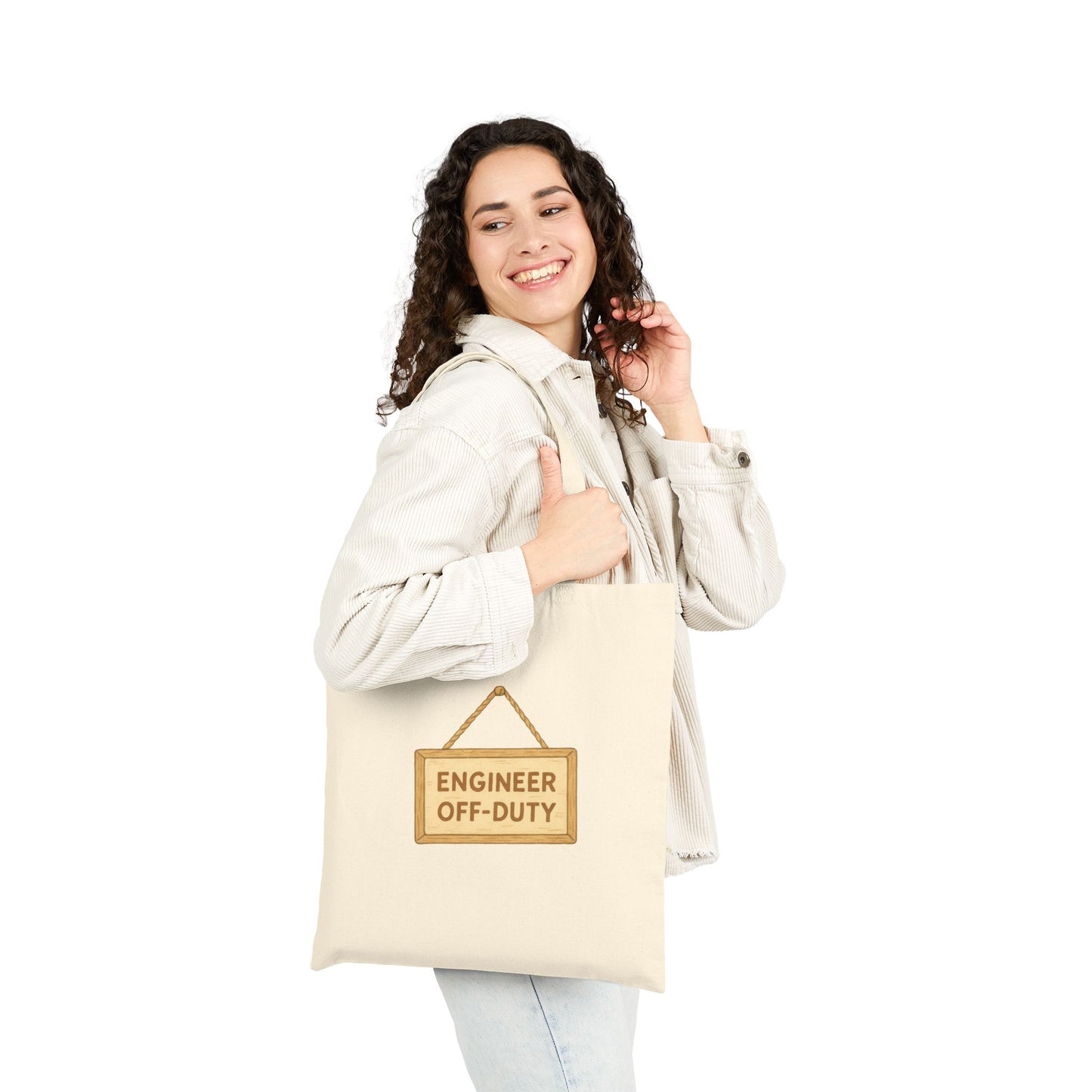 Engineer Off-Duty Cotton Canvas Tote Bag