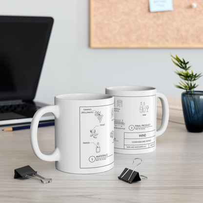 Wine Blueprint Mug