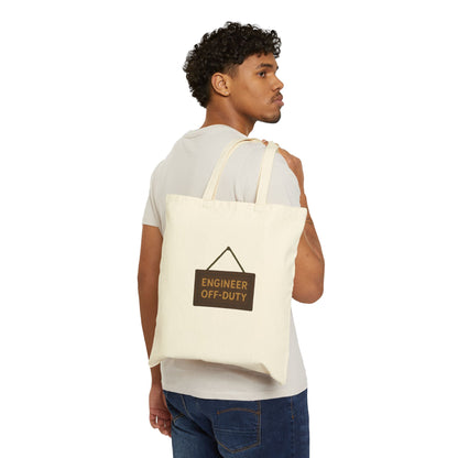 Engineer Off-Duty Woodencore Cotton Canvas Tote Bag