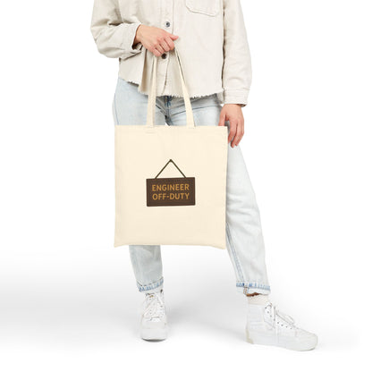 Engineer Off-Duty Woodencore Cotton Canvas Tote Bag