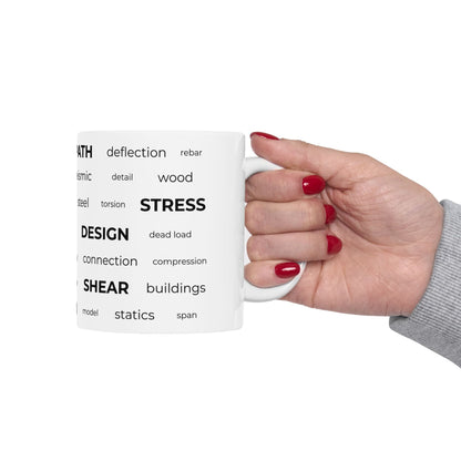 Structural Engineer Word Cloud Mug