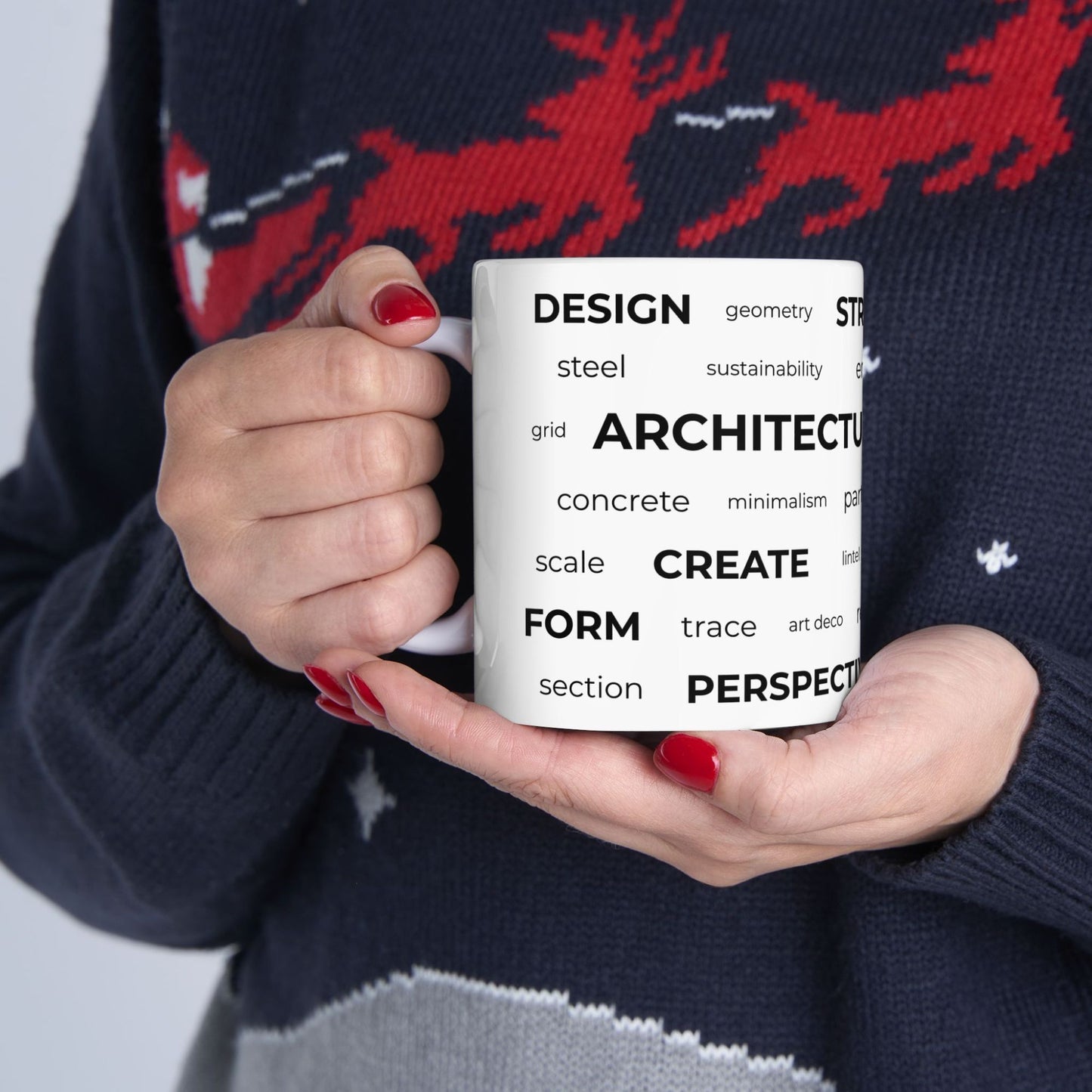 Architect Engineer Word Cloud Mug