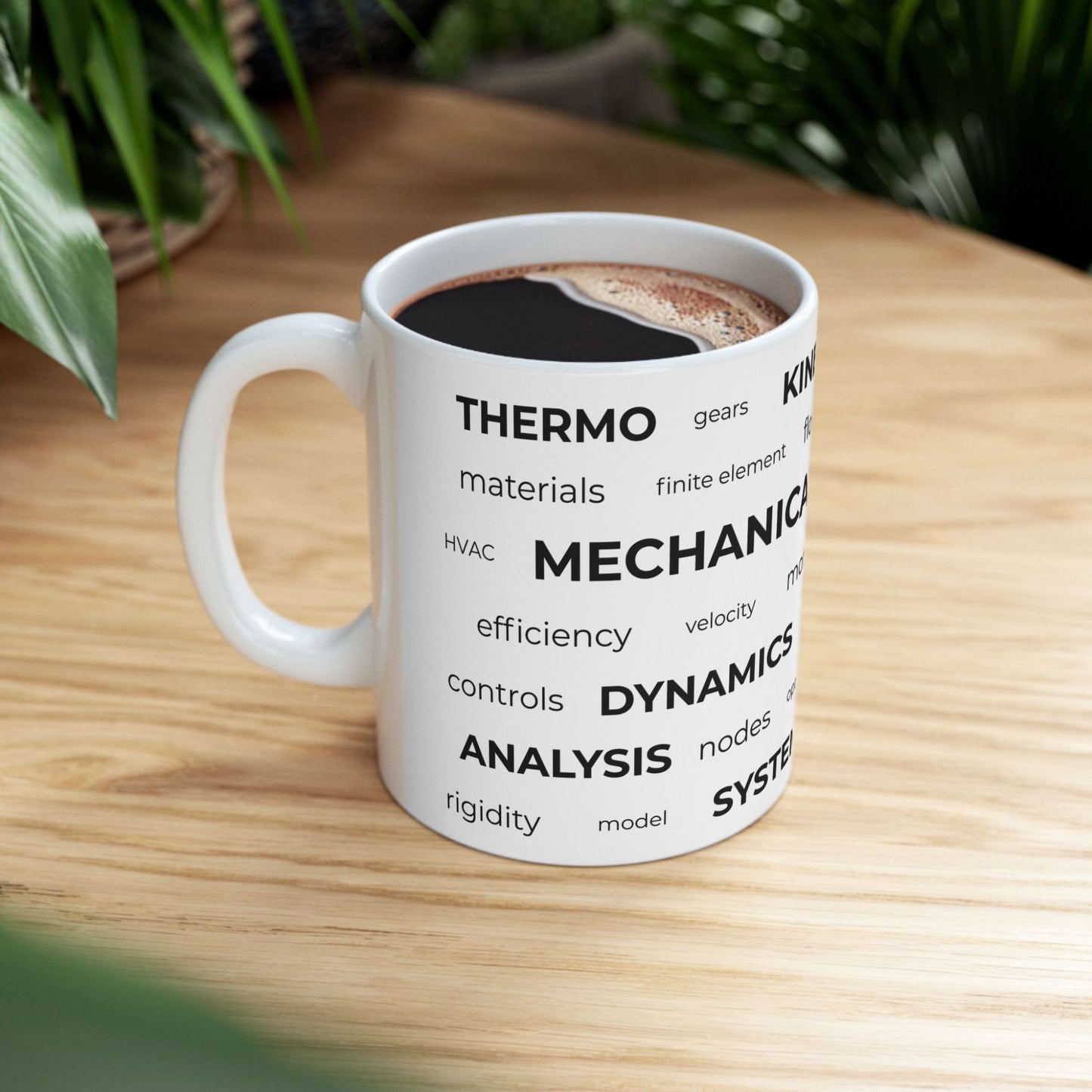 Mechanical Engineer Word Cloud Mug