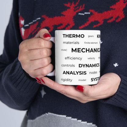Mechanical Engineer Word Cloud Mug