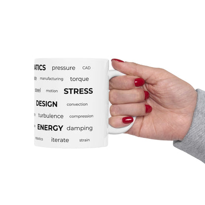 Mechanical Engineer Word Cloud Mug