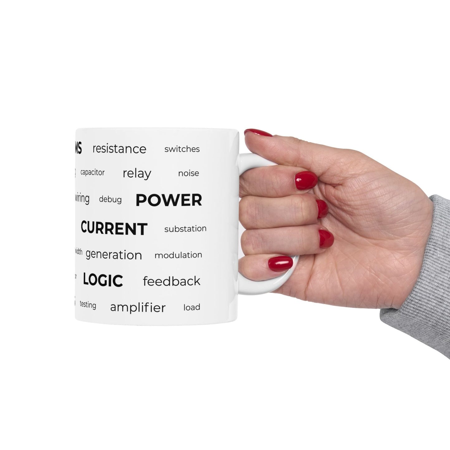Electrical Engineer Word Cloud Mug