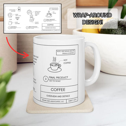 Coffee Blueprint Mug