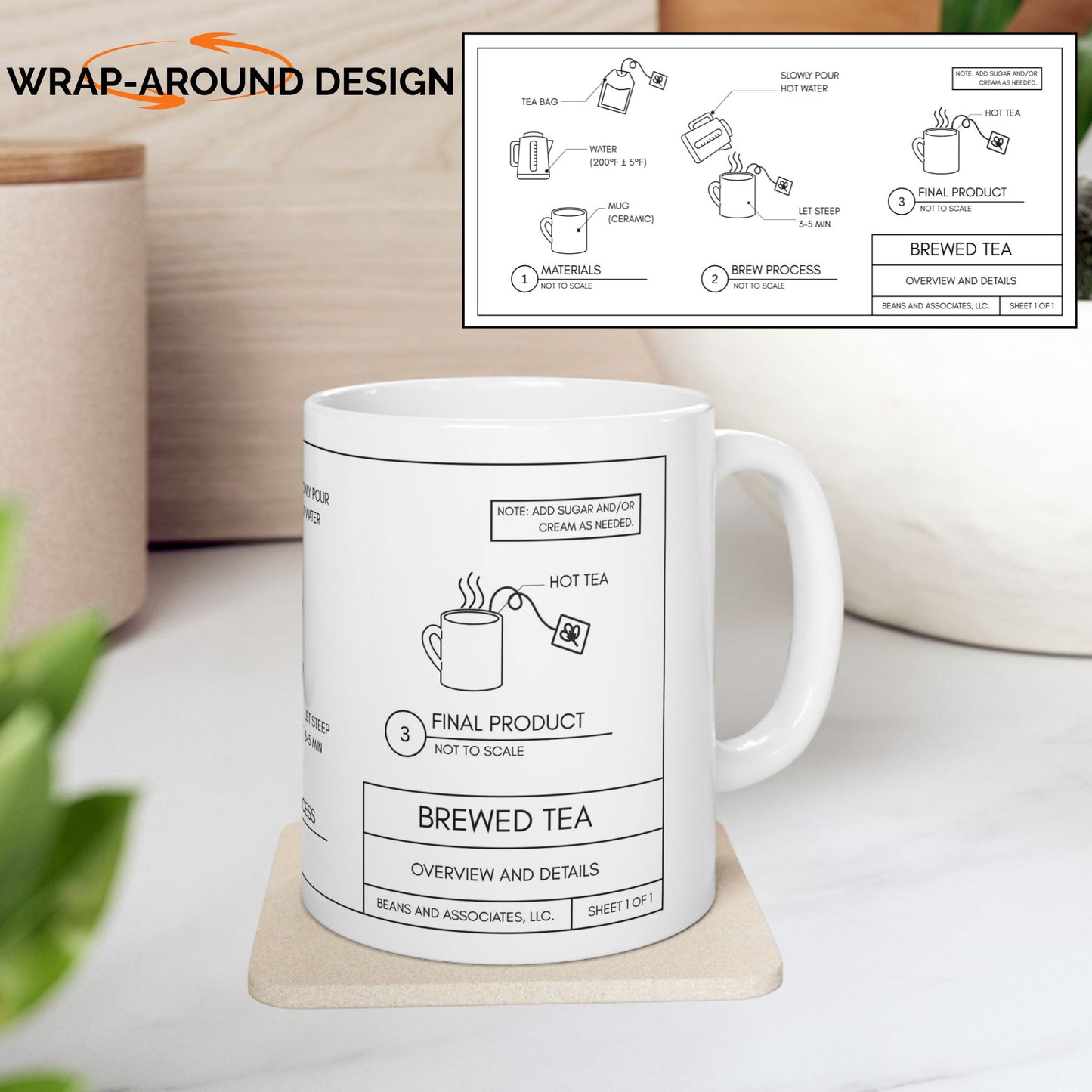 Tea Blueprint Mug