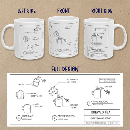 Tea Blueprint Mug