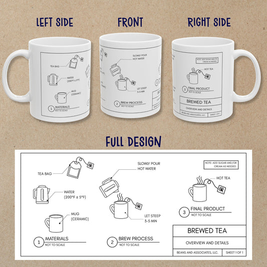Tea Blueprint Mug