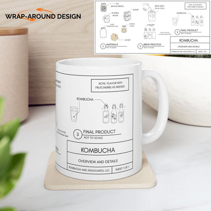 Kombucha Blueprint Mug