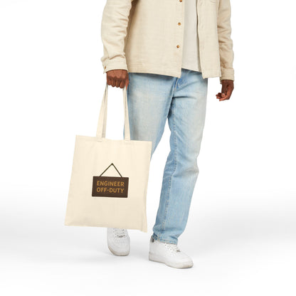 Engineer Off-Duty Woodencore Cotton Canvas Tote Bag