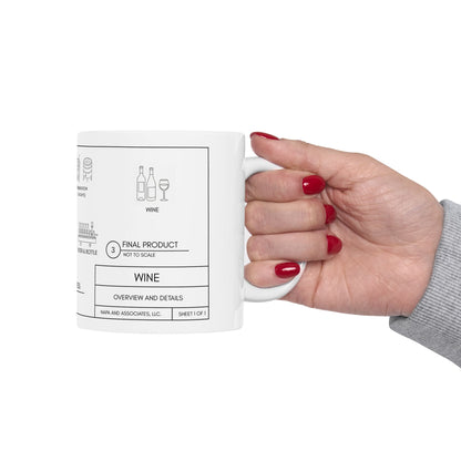 Wine Blueprint Mug