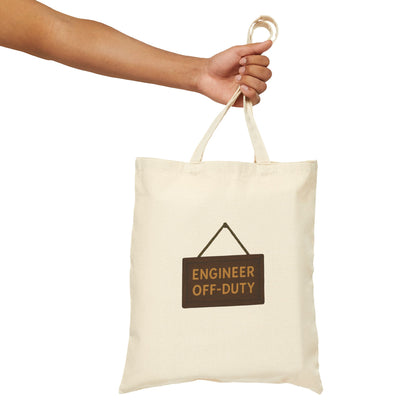 Engineer Off-Duty Woodencore Cotton Canvas Tote Bag