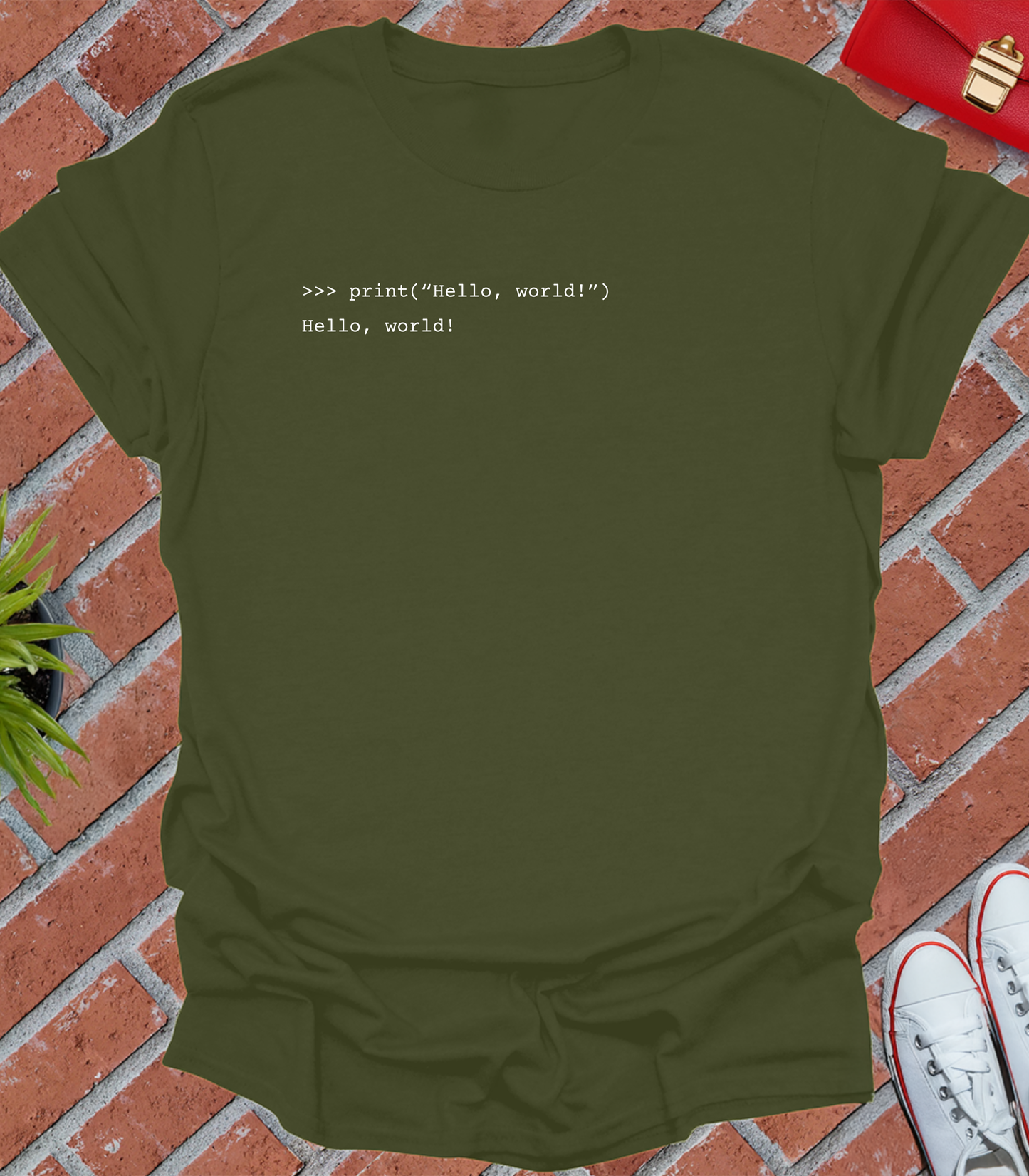 print("Hello, world!")