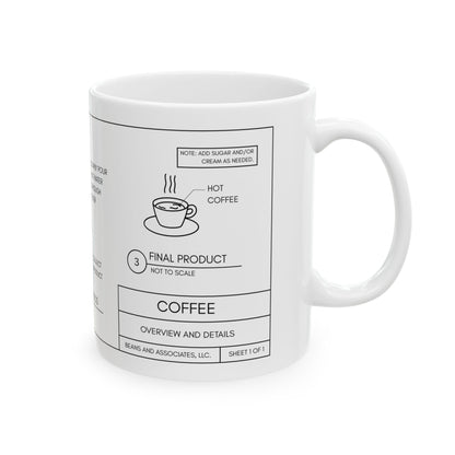 Coffee Blueprint Mug