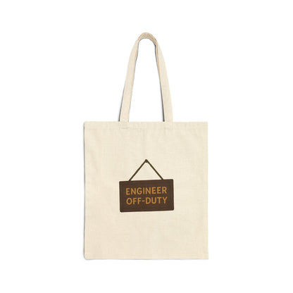 Engineer Off-Duty Woodencore Cotton Canvas Tote Bag