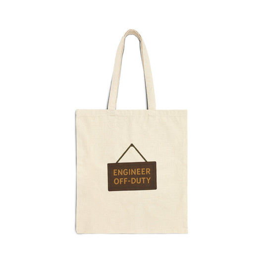 Engineer Off-Duty Woodencore Cotton Canvas Tote Bag