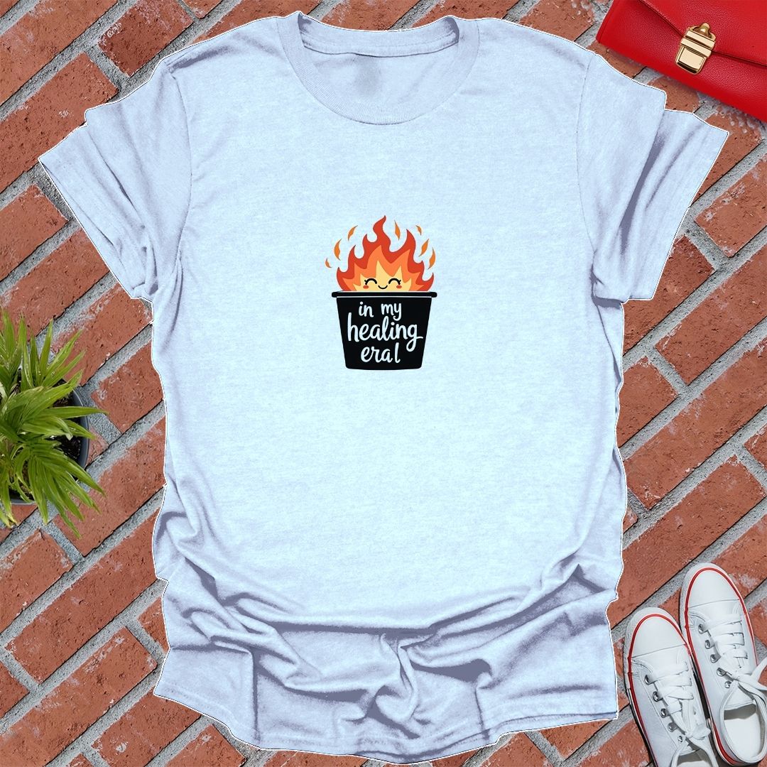 In My Healing Era Trash Bin Fire T-Shirt