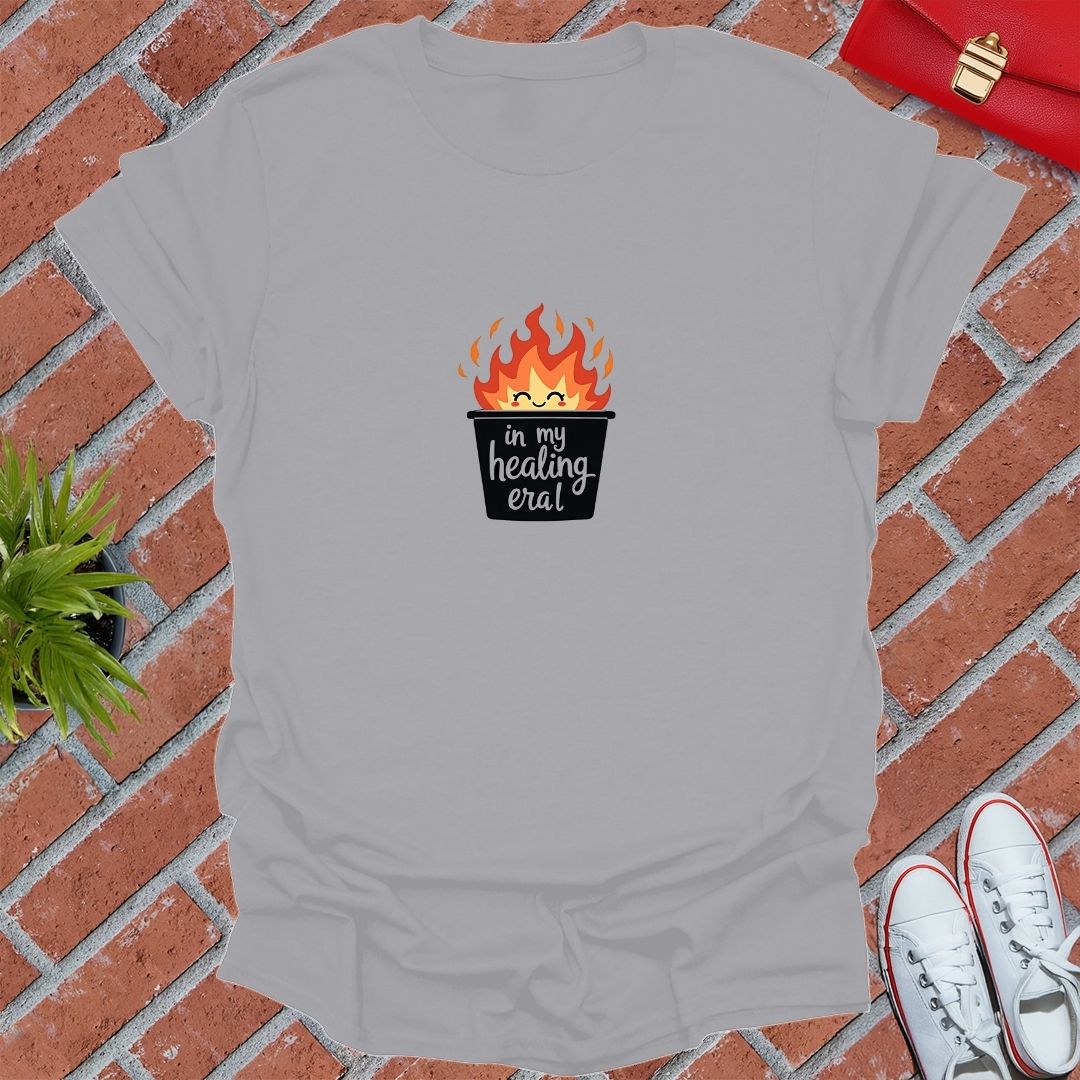 In My Healing Era Trash Bin Fire T-Shirt